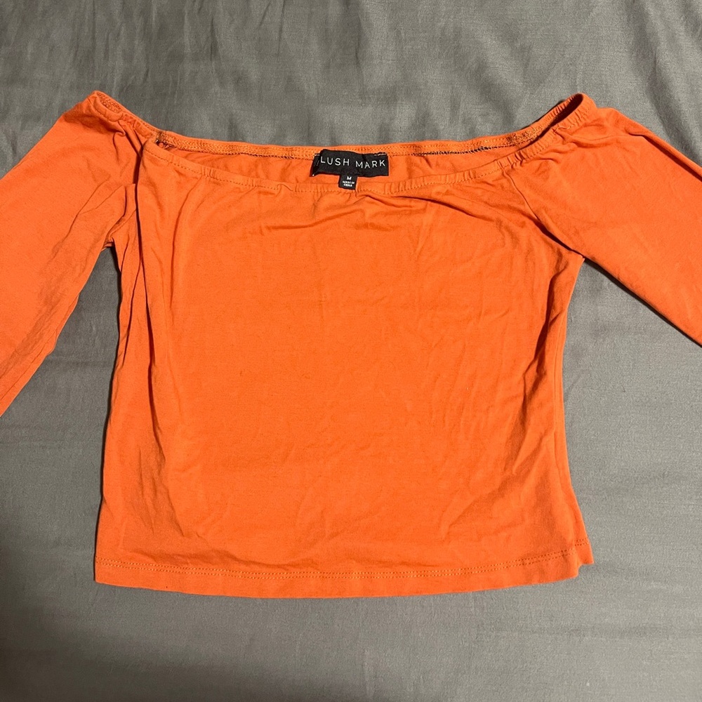 Orange Cropped Top